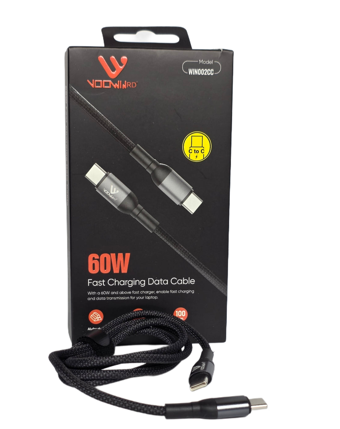 Cable Voowin C to C 60W – Nylon Trenzado Premium