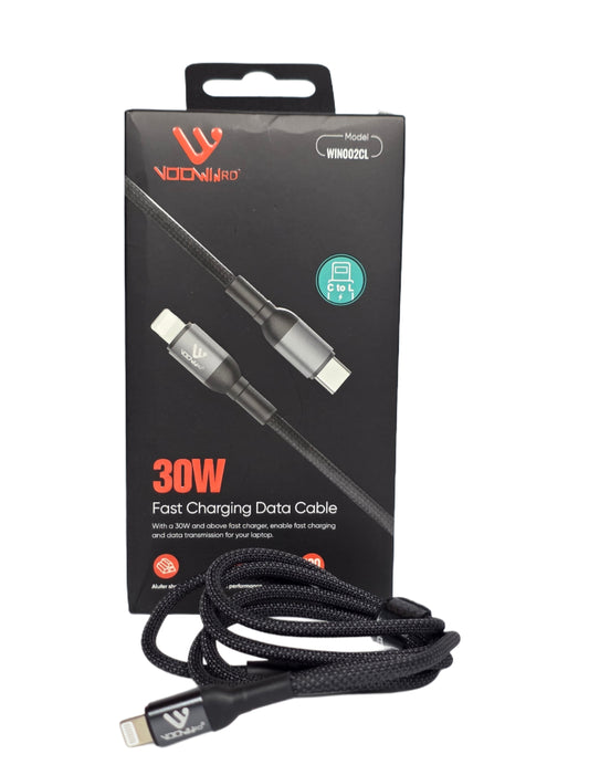 Cable Voowin C to Lightning 30W – Nylon Trenzado Premium