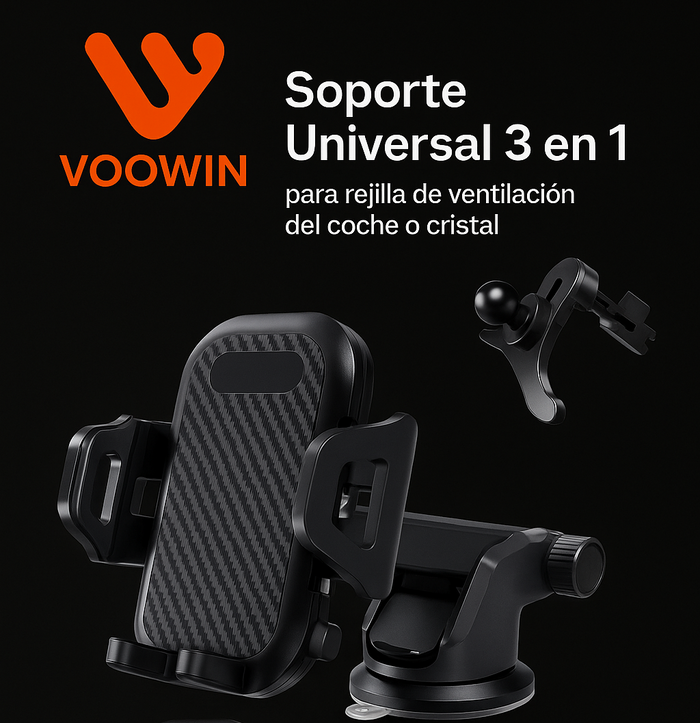 Soporte de celular para vehiculos 3 en 1