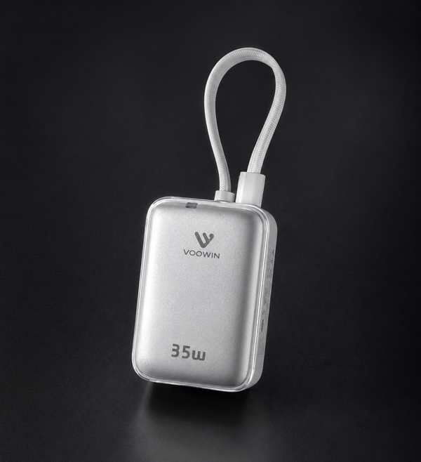 Power Bank VOOWIN 35W con Cables Lightning y USB-C Integrados