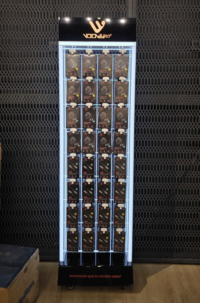 Exhibidor Vertical VOOWIN con Iluminación LED – 120 Piezas