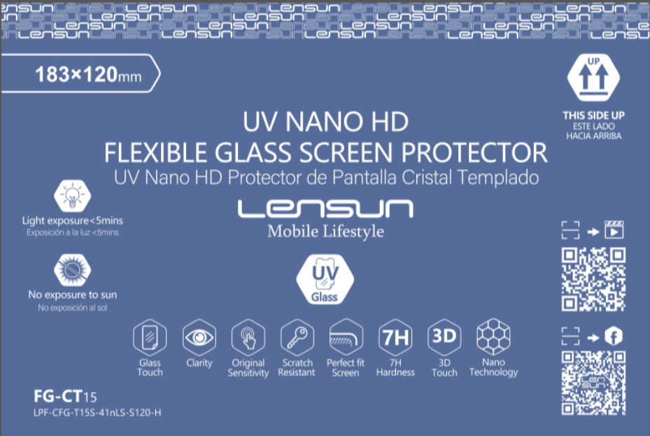 Protector UV Nano HD Flexible Glass