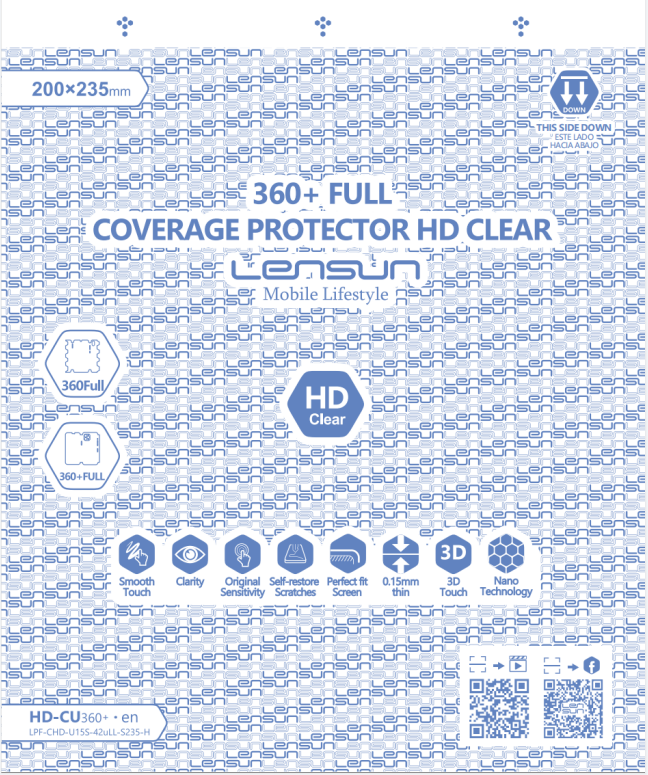 Protector 360+ Cobertura Completa HD Clear