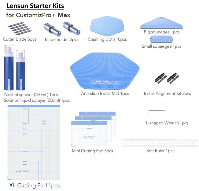 Lensun CustomizPro+ Max - Máquina Cortadora con Tablet